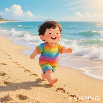 I walk on the sand