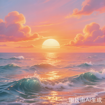 We watch the beautiful sunset