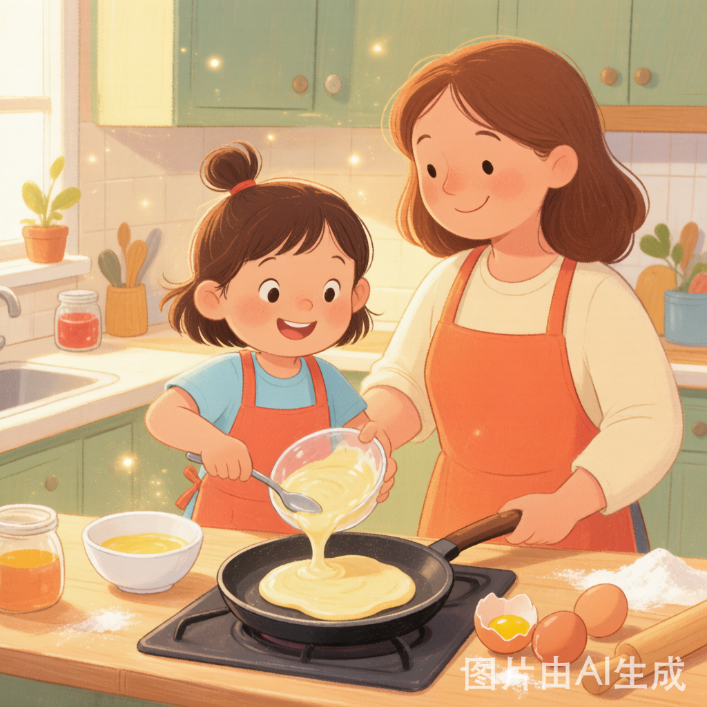 Making pancakes