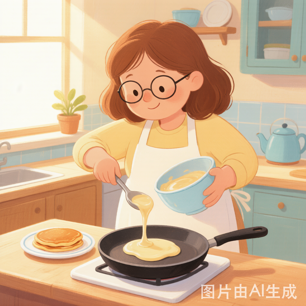 Pouring batter