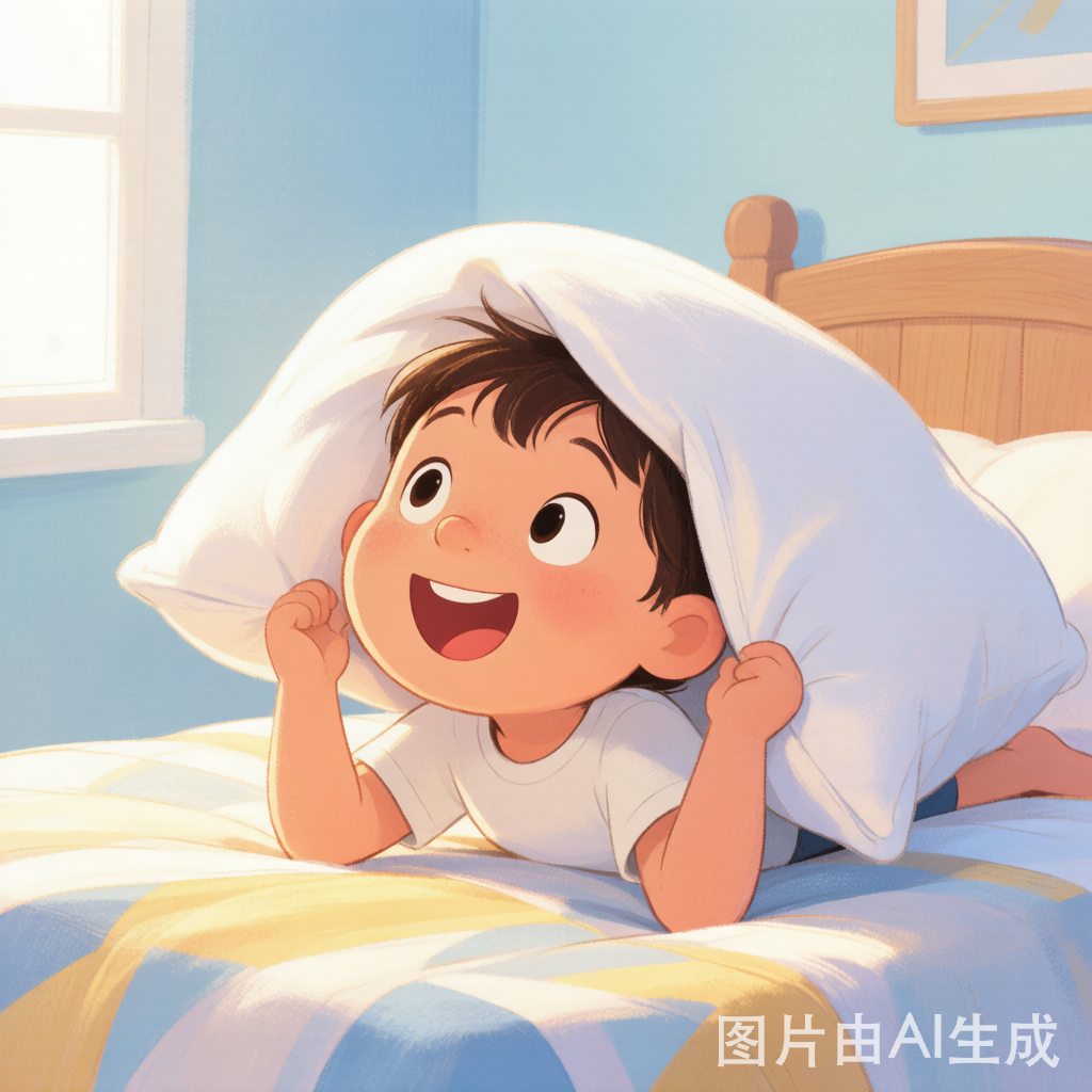 Looking under pillow