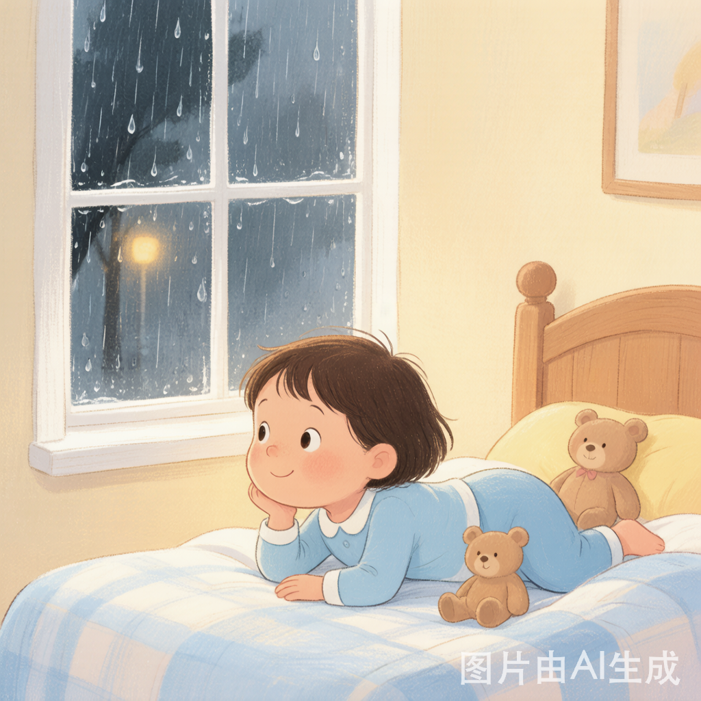 Waking up hearing rain