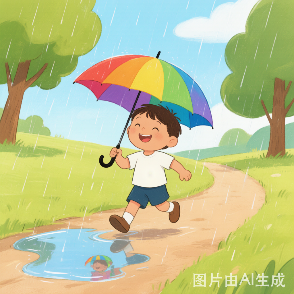 Going outside with umbrella