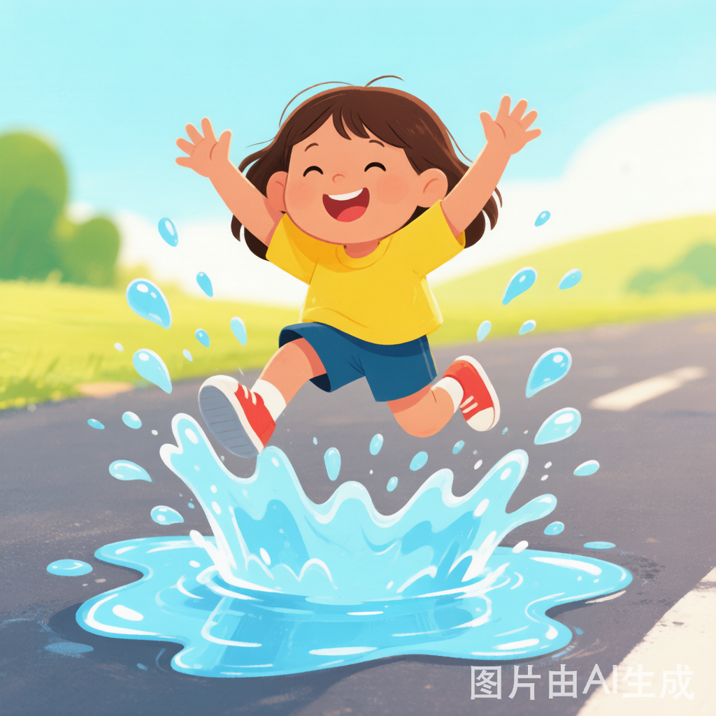 Splash water