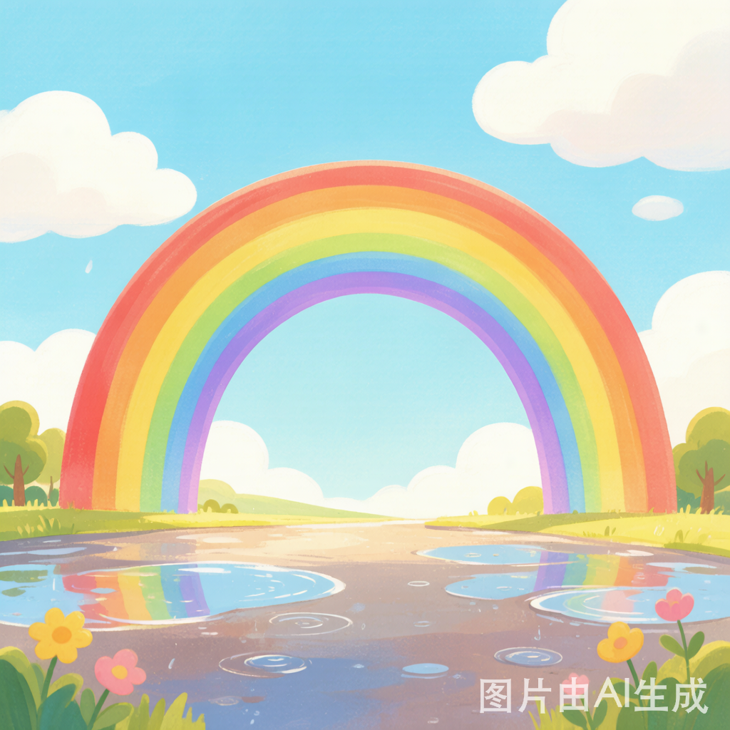 Rainbow after rain